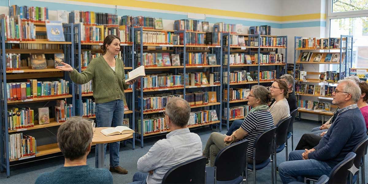 Literarische Soirée in der Stadtbuecherei Traunstein